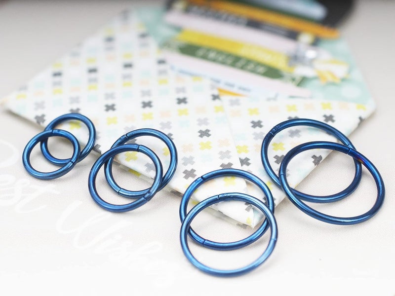 HQLA 4Pairs/Pcs 18G Surgical Steel Hinged Clicker Segment Nose Rings Hoop Helix Cartilage Daith Tragus Sleeper Earrings Body Piercing for Women Men 6mm 8mm 10mm 12mm - Image 5